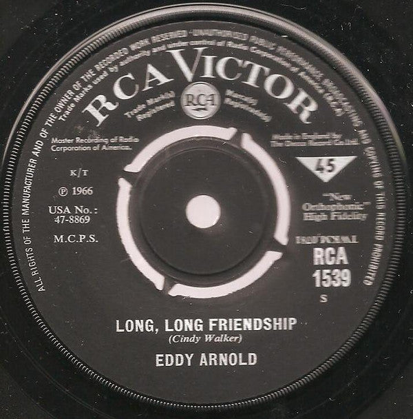 Eddy Arnold : The Tip Of My Fingers (7", Single)