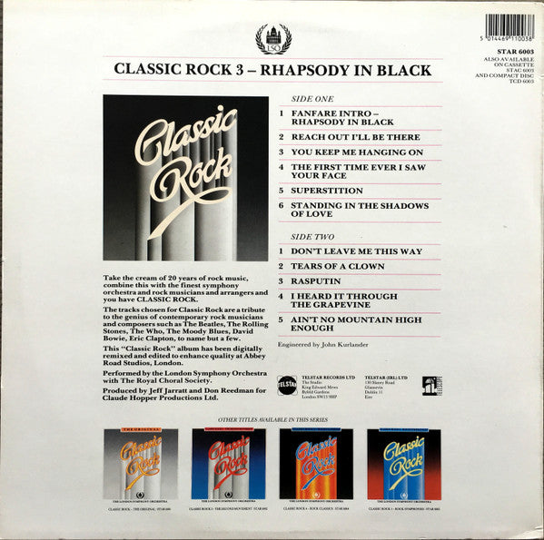 London Symphony Orchestra : Classic Rock 3 - Rhapsody In Black (LP, Album)