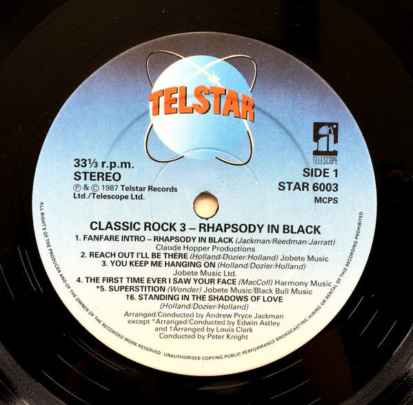 London Symphony Orchestra : Classic Rock 3 - Rhapsody In Black (LP, Album)