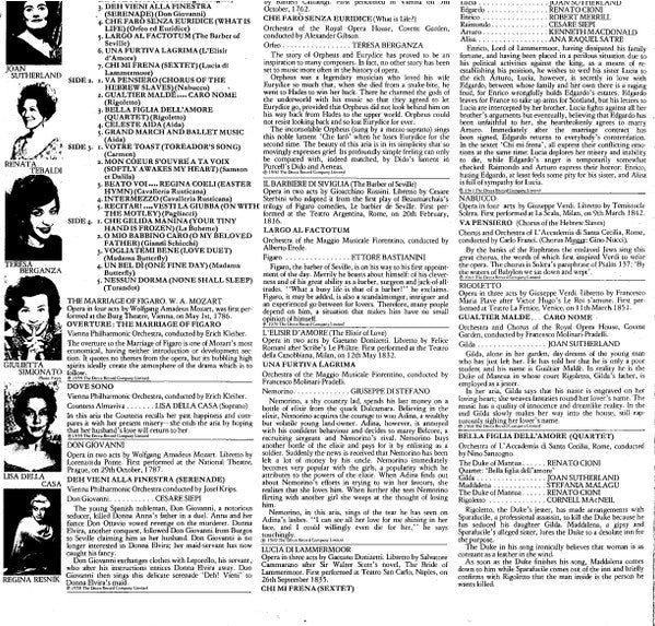 Various : Favourite Opera (Famous Solos, Duets And Choruses) (2xLP, Comp)