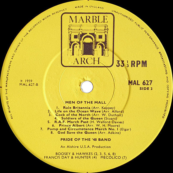 The Pride Of The '48 Band : Men Of The Mall (LP, Mono)