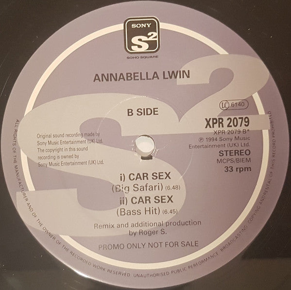 Annabella Lwin : Car Sex (12", Promo)