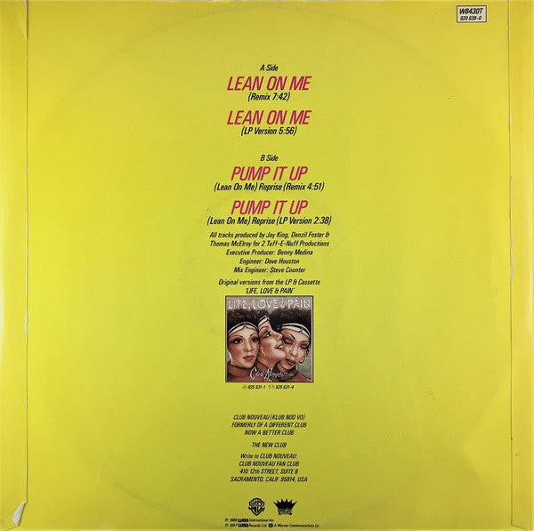 Club Nouveau : Lean On Me (12")