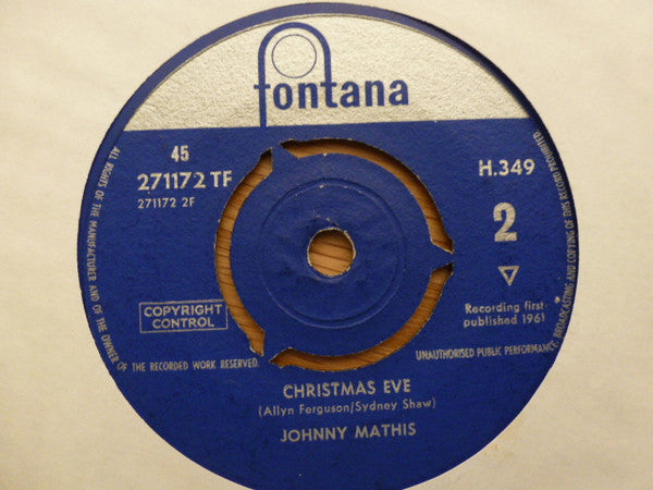 Johnny Mathis : My Kind Of Christmas (7", Single)