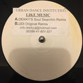 Urban Dance Institution : Like Music (12", W/Lbl, Sti)
