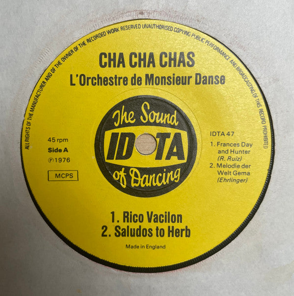 L'Orchestre De Monsieur Danse : Cha Cha Chas / Sambas (7")