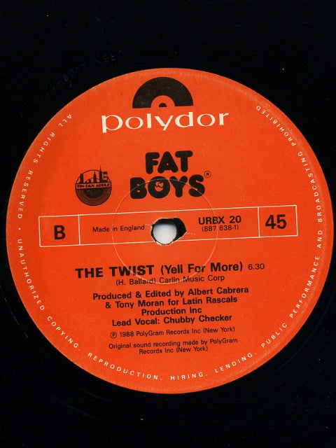 Fat Boys : The Twist (12")
