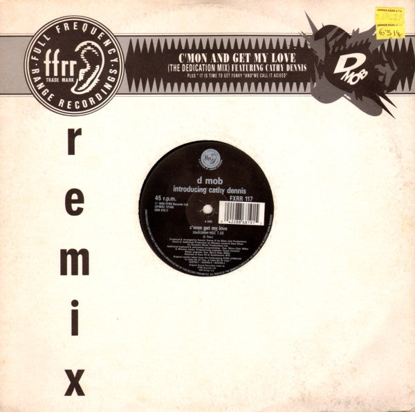 D Mob Featuring Cathy Dennis : C'Mon And Get My Love (Remix) (12")