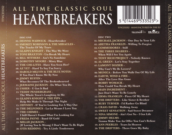 Various : All Time Classic Soul Heartbreakers (2xCD, Comp)