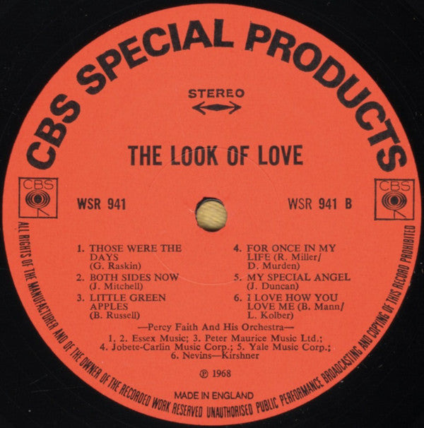 Ray Conniff & His Orchestra & Singers / Percy Faith & His Orchestra : The Look Of Love (LP, Comp)