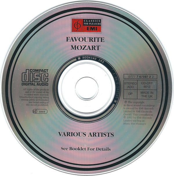 Various : Favourite Mozart (CD, Comp)