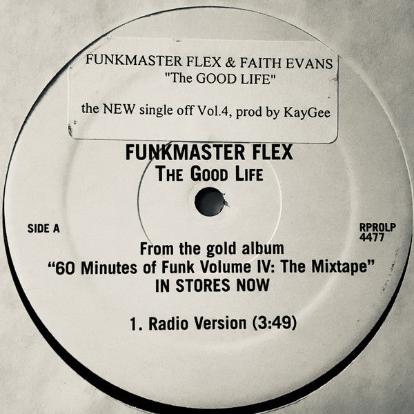 Funkmaster Flex & Faith Evans : The Good Life (12", Single, Promo)