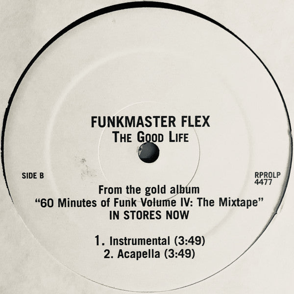 Funkmaster Flex & Faith Evans : The Good Life (12", Single, Promo)