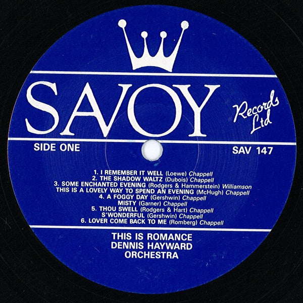 Dennis Hayward Orchestra : This Is Romance (LP)