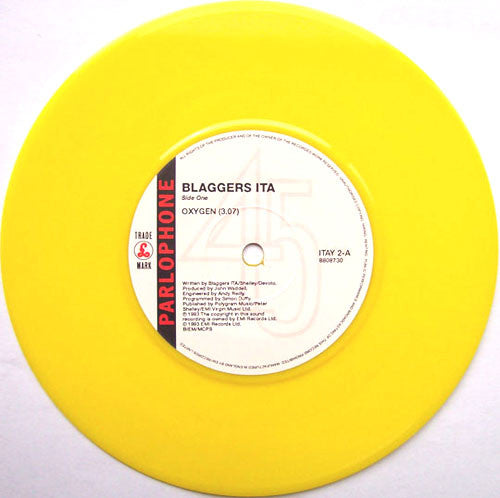 Blaggers ITA : Oxygen (7", Single, Yel)