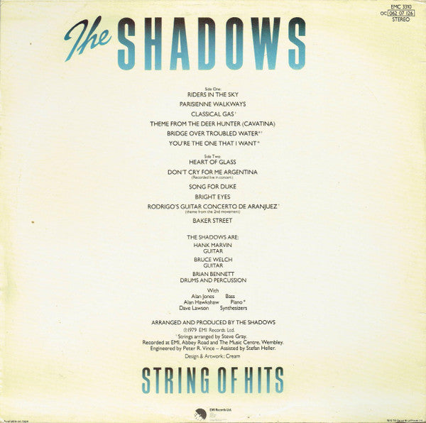 The Shadows : String Of Hits (LP, Album, Bro)