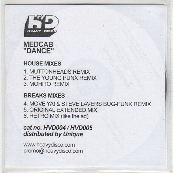 Medcab : Dance (CDr, Maxi, Promo)