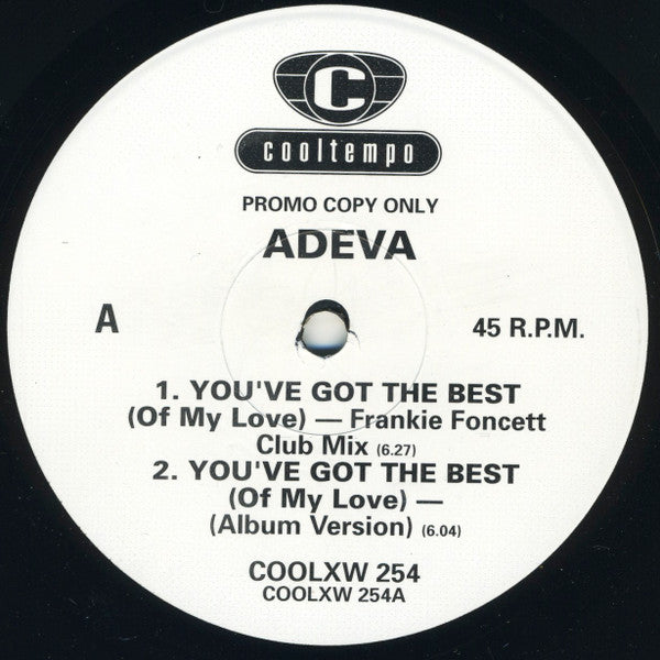 Adeva : You've Got The Best (Of My Love) (12", Promo)