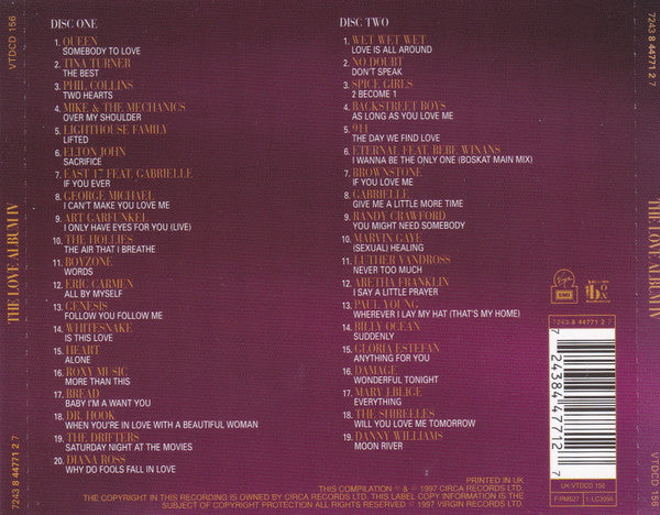 Various : The Love Album IV (2xCD, Comp)