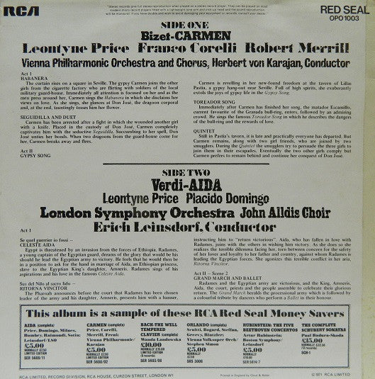 Georges Bizet : Highlights from Carmen / Aida (LP, Album)