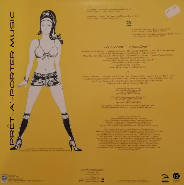 Mix2Inside vs. Johnny Costa Feat. Jade Watts : Is Not Over (12")