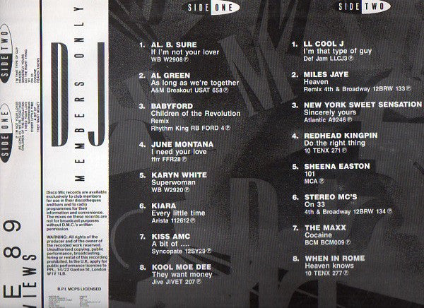 Various : June 89 Previews (LP, Comp)