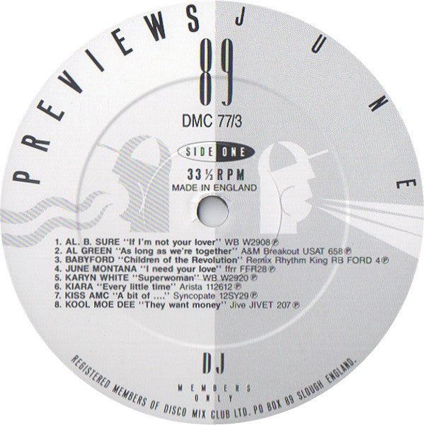 Various : June 89 Previews (LP, Comp)