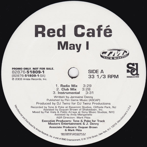 Red Cafe : May I (12", Promo)