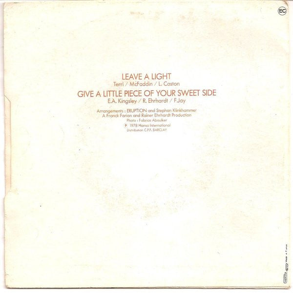 Eruption (4) : Leave A Light (7", Single)