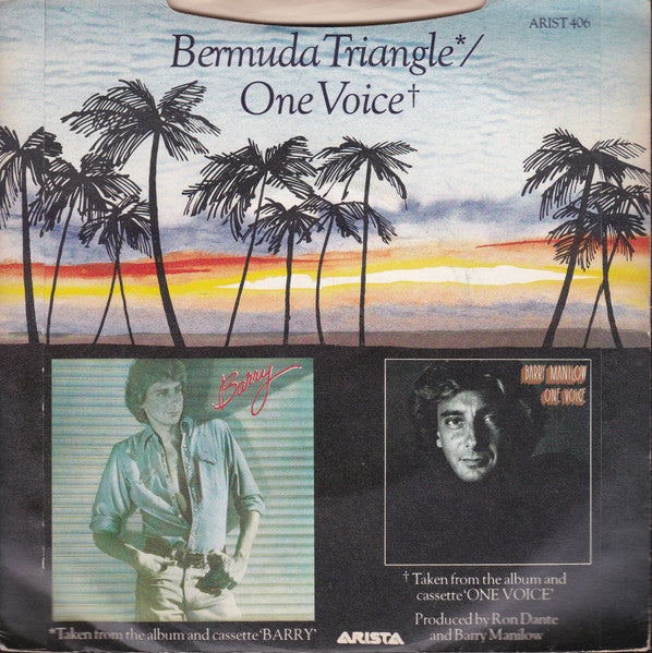 Barry Manilow : Bermuda Triangle / One Voice (7", Single, Sol)