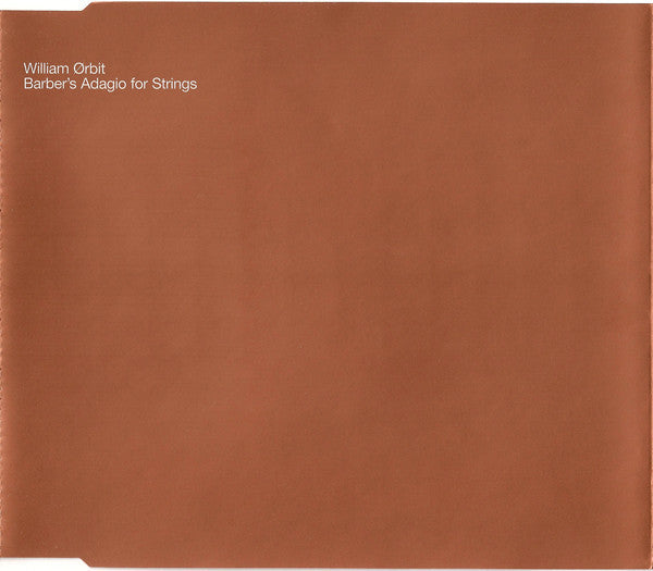 William Ørbit* : Barber's Adagio For Strings (CD, Single, CDP)