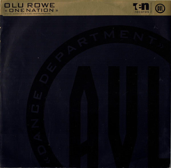 Olu Rowe : One Nation (12", Promo)