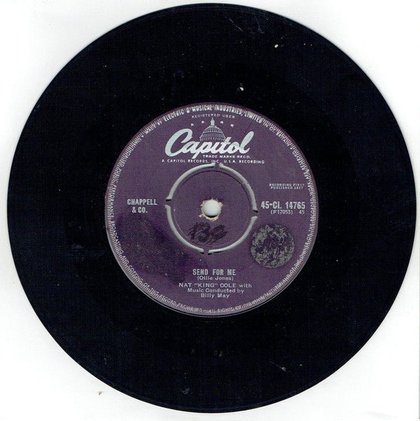 Nat King Cole : Send For Me (7")