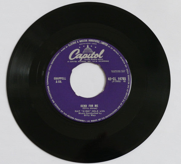 Nat King Cole : Send For Me (7")