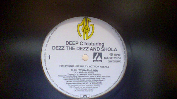 Deep C (2) : Chill To The Panic (12", Promo)