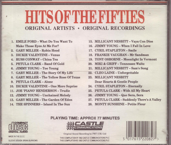 Various : Hits Of The Fifties (CD, Comp)
