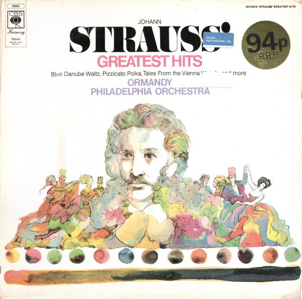 Johann Strauss* - Ormandy*, Philadelphia Orchestra* : Johann Strauss' Greatest Hits (LP, Comp)