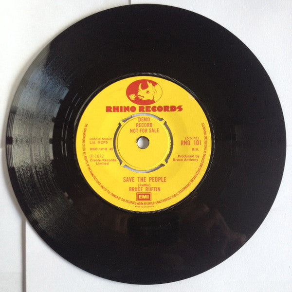 Bruce Ruffin : Mad About You (7", Single, Promo, Kno)