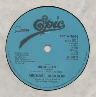 Michael Jackson : Billie Jean / It's The Falling In Love (7", Single)