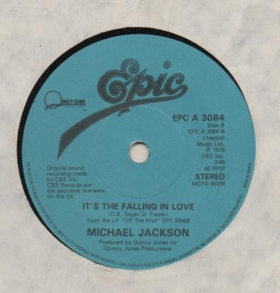 Michael Jackson : Billie Jean / It's The Falling In Love (7", Single)