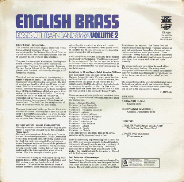 Besses O' Th' Barn Band, Ifor James : English Brass (Volume 2) (LP)