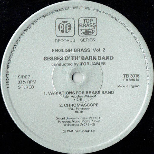 Besses O' Th' Barn Band, Ifor James : English Brass (Volume 2) (LP)