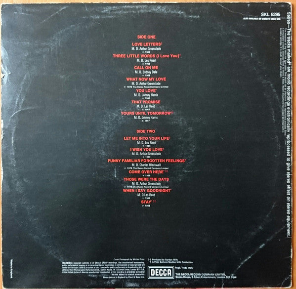 Engelbert Humperdinck : Love Letters (LP, Comp)