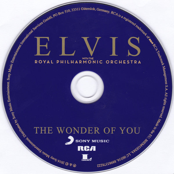Elvis* With The Royal Philharmonic Orchestra : The Wonder Of You (CD, Album)