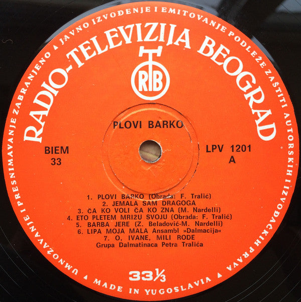 Various : Plovi Barko (LP, Album, Mono)