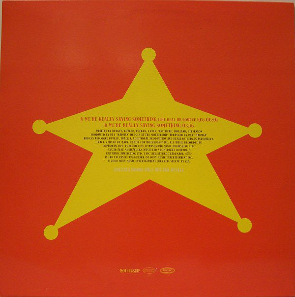 Buffalo G : We're Really Saying Something (12", Promo)