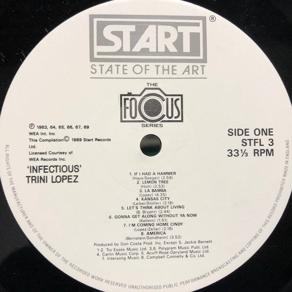 Trini Lopez : Infectious (LP, Comp)