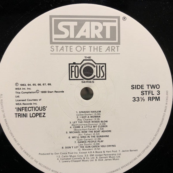 Trini Lopez : Infectious (LP, Comp)