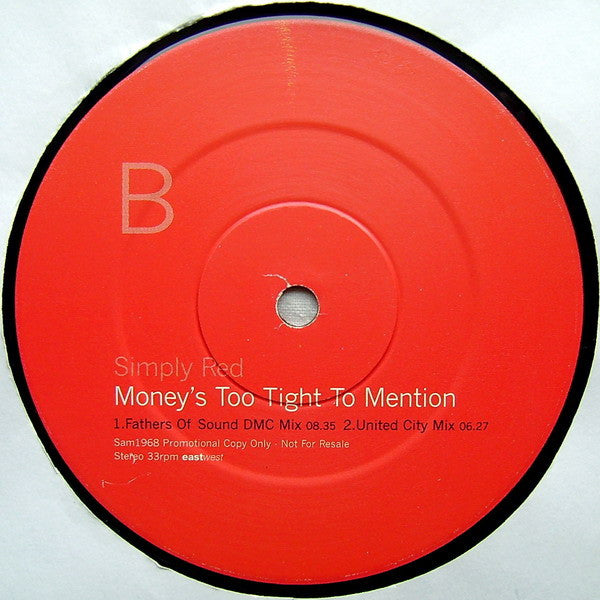 Simply Red : Money's Too Tight To Mention (12", Promo)