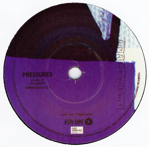 Apartment : Pressures / Ghost Of An Unforgivable Past (7", Single)